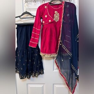 Girls Sharara set size  5/6